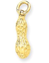 14k Gold Peanut Charm