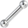 4 Gauge STEEL BARBELL Tongue Ring 3/4" 8mm