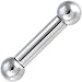4 Gauge STEEL BARBELL Tongue Ring 3/4" 8mm