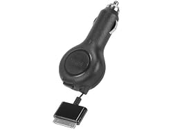 Cellet 'Apple Certified' Retractable Car Charger for iPod, iPhone 3, 3GS, iPhone 4, 4S (Black)