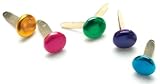 Creative Impressions Painted Metal Paper Fasteners 50/Package-Metallic Round