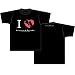 放浪息子 アイラブ柄 Tシャツ ブラック サイズ：L