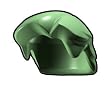 Sand Green Mullet Hairpiece - LEGO Compatible Minifigure Piece