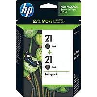 HP 21 Black Ink Cartridge in Retail Packaging, 