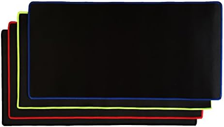 Watson Desk Mat &amp; Smooth Mouse Pad, 24 in X 12 in, Midnight Black - High Quality Perfect for Laptops, Desktops, Keyboards, Mouse - Protects Desk (Green)