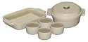 Le Creuset Stoneware Wedding Gift Set, 6 Piece, Almond