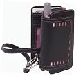 Cellective Case Horizontal Leather Pouch for BlackBerry, Treo, and Pocket PC Devices - Black/Pink