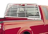 HUSKY LINERS 21340 Rear Window Louvered Sunshade; Bright Anodized Aluminum; No Drill; Stackhole Mount; Bright Dipped Anodized;