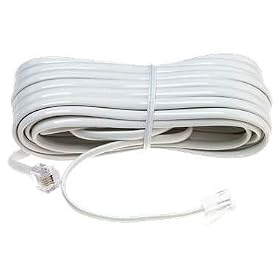 Click here to buy AT&T 15675 25 Foot Phone Line Cord - White by AT&T.