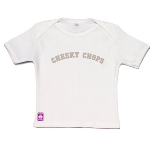 Childrens Toyshop  Toys : Dribble Factory : Cheeky Chops white t-shirt 12m