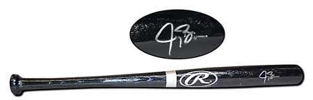 Black Mini-Bat (serial-numbered to 50) signed by Cincinnati Reds Jay Bruce - Autographed MLB Bats