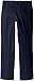 French Toast Big Boys' Flat Front Double Knee Pant with Adjacent Waist, Navy, 12