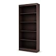 South Shore Axess Collection 5-Shelf Bookcase, Chocolate