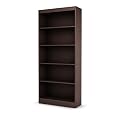 South Shore Furniture Smart Basics Collection 5-Shelf Bookcase, Chocolate