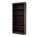South Shore Furniture, Smart Basics Collection, Five Shelf Bookcase, Chocolate