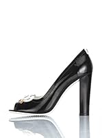 Galliano Zapatos peep toe (Negro / Blanco)