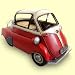 Küche & Haushalt : Pures Blech Isetta,26,5x14x16 cm Blechminiatur