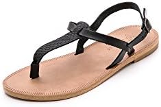 Joie Women's A la Plage Topanga Sandals, Black, 39.5 EU (9.5 B(M) US Women)