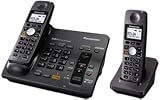 Panasonic KX-TG6072B 5.8 GHz Expandable Digital Cordless Phone with Dual Keypad, Talking Caller ID & Answering System, 2 Handset Pack