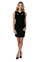 New Ladies Crossback Black Party Dress Womens One Size