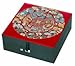 Gift Idea for Her - Feng Shui - Red Silk Good Fortune Jewelry Box w/ Chinese Symbol