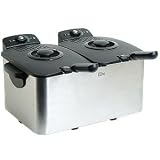 Elite Platinum Dual Stainless Steel Deep Fryer Capacity: Two - 3 Quart Baskets