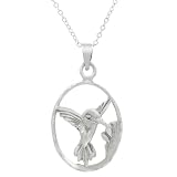 Sterling Silver Hummingbird Necklace