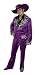 The Original DELUXE Mac Daddy Pimp Costume Suit for Halloween or any Costume Party Fun! COLOR CHOICES! Optional Matching Hat