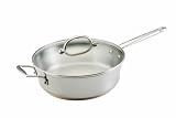 KitchenAid Gourmet Distinctions Stainless-Steel 4.75 Quart Covered Saute Pan with Helper Handle