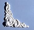 Corner Applique Dollhouse Miniature Embellishment