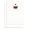 Signature Line Blank Mini Note Cards - Cupcake (A Set of 6) | Rungtong & Co. Stationery Line