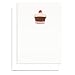 Signature Line Blank Mini Note Cards - Cupcake (A Set of 6) | Rungtong & Co. Stationery Line