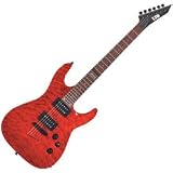 MH100QM Electric Guitar (See Thru Black Cherry)