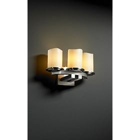 Dakota Nickel 3 Curved Light Candle Shades