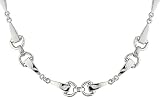 18k White Gold Multi-style Link Necklace