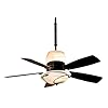 Fanimation Fans HF7240BZ Hubbardton Large Fan (52'' and Larger) Ceiling Fan - Bronze / Coffee / Stone Coffee