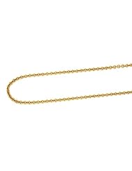 Ladies Real Solid 18K Yellow Gold Italy Cable Link Chain Necklace 16" 8 Grams