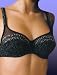 Full cup semi-sheer bra