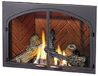Decorative Fireplace Door Kit Style / Finish: Arched / Painted Black