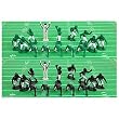 Kaskey Kids Football Guys Green vs. Black Figure Set