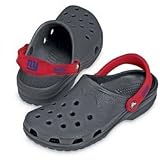 Crocs NFL New York Giants Shoes Mens (XS, Charcoal/Red)