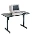 OFM 55111-GRAPHITE & BLACK MultiUse Modular Table 24x48 Inches - Graphite and Black