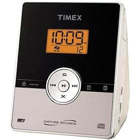 Timex MP3 Stereo CD Dual Alarm Clock Radio with Digital Tuning - Silver (T612S)