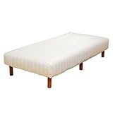 JKプラン【アウトレット/ベッド】低反発脚付きシングルマットレスベッド アイボリー