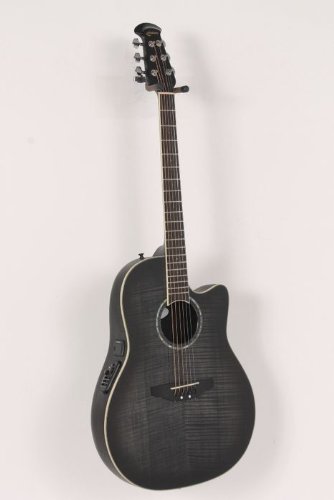 Ovation Celebrity Mid Depth Flame Maple Trans Black Burst Flame