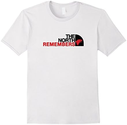 Men's The North Remembers - House Stark GoT Light T-Shirt Large White