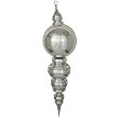 Large 39" Silver Shatterproof Finial Commercial Size Christmas Ornament Decoration