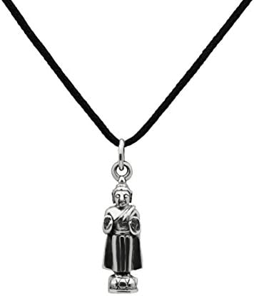 Thai Buddha Pendant Silver Case "PANG HAM YAD"- Thai Amulet Pendant Birthday Monday,Made of 92.5 Silver