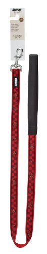 dogit Avenue 75031 Hunde-Leine aus Nylon, 19.1 mm x 1.2 m, rot