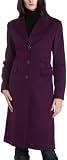 ABS by Allen Schwartz Women's Boyfriend Coat With Double Pocket,Eggplant,6